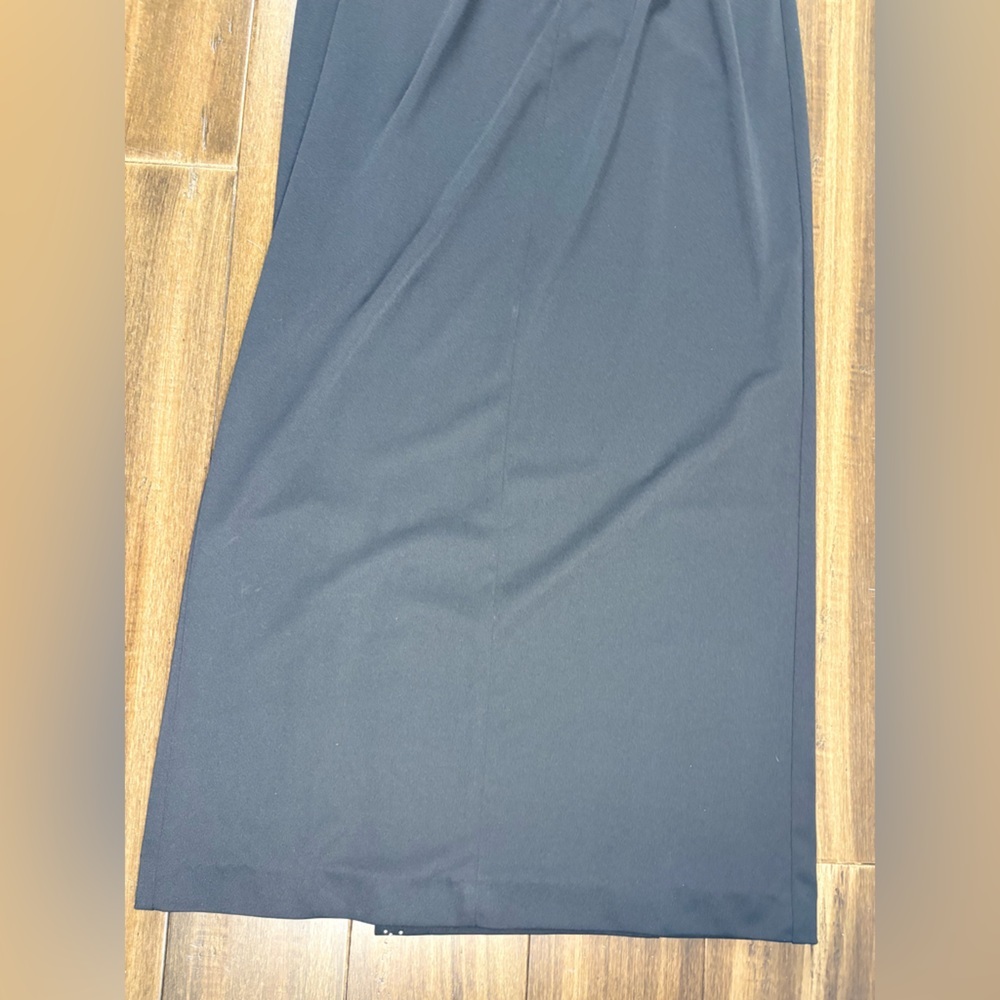 Zum Zum size 1 Juniors Black Floor Length Prom or Evening Dress LBD y2k Fitted - Picture 10 of 12